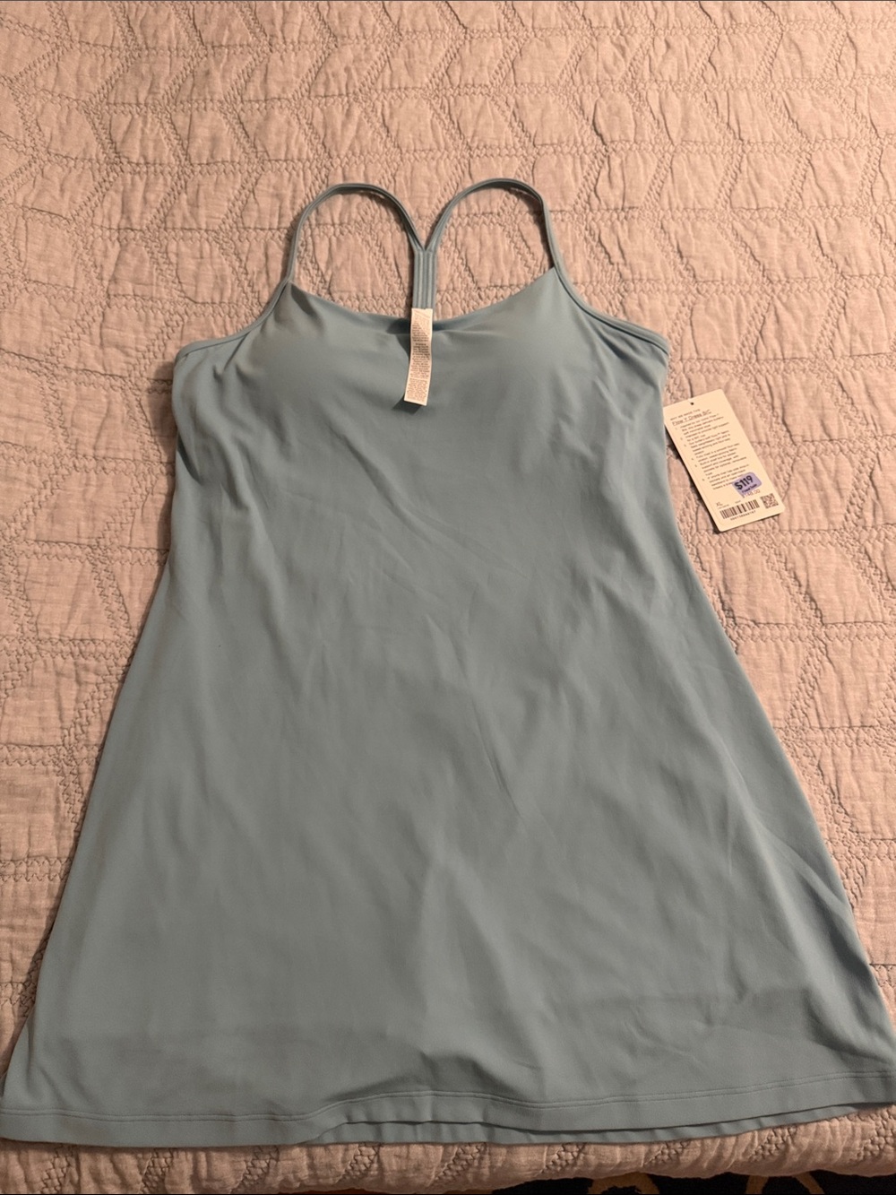 lululemon athletica Pale Blue Double-Strap Camisole Dress